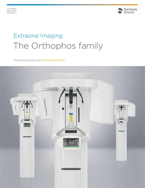 Dentsply Sirona Orthophos User Manual .